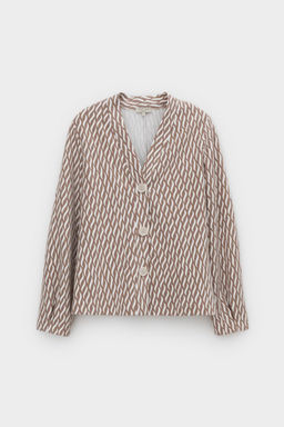 ЕВТ 3284/бежевые мини косы жакет жен