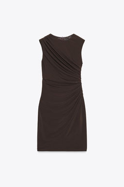 DRAPED SHORT DRESS - Zara фото 14