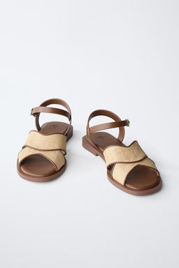 RAFFIA-EFFECT SANDALS - Zara фото 3