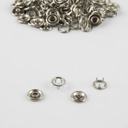 Цена за 20 шт. Кнопка рубашечная, открытая, d = 7,8 мм, цвет никель - Simaland фото 2