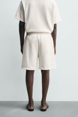 BERMUDA JOGGER ESTRUCTURA / Blanco roto - Zara фото 12