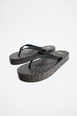 ANIMAL PRINT SANDALS - Zara фото 5