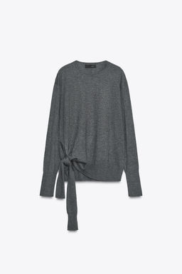 WOOL KNIT KNOT SWEATER - Zara фото 6