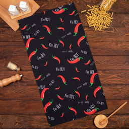 Полотенце Этель Pepper 40х73 см, 100% хлопок, репс 210 г/м2