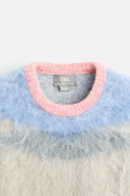 TEXTURED COLOUR BLOCK SWEATER - Zara фото 9
