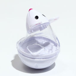 Игрушка-неваляшка Мышка с отсеком для лакомств (лакомства до 1 см), 4,7 х 6,5 см, белая - Пижон фото 4