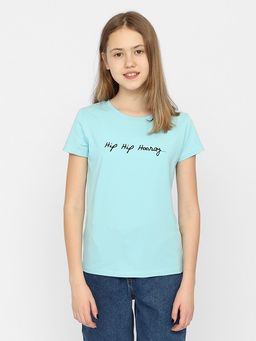 CRB wear/CSJG 63482-43-356 Футболка для девочки,голубой/Ex.Cherubino