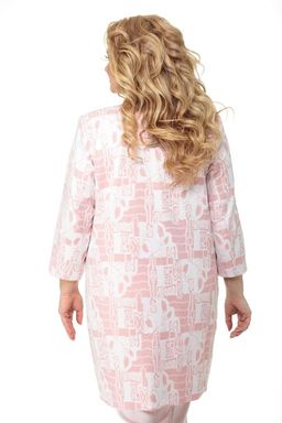 Пальто БелЭльСтиль 841 клетка серая  фото 26