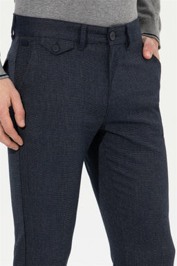Мужские темно-синие брюки из плотной ткани - U.s. polo assn фото 6