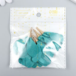 Декор для творчества текстиль Бутон, хвойно-зелёный, набор 6 шт., 6 см