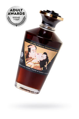 Масло массажное для тела Shunga Любовный крем латте (Creamy Love Latte), разогревающее, 100 мл