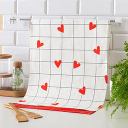 Полотенце Этель Love is 40х73см, 100% хлопок, саржа 190 г/м2