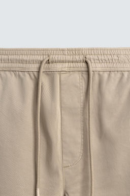 PANTAL?N CINTURA JOGGER SLIM FIT / Beige - Zara фото 8