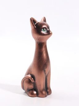 Фигурка "Кошка-Нефертити" 6,5х18 см, цвет бронза