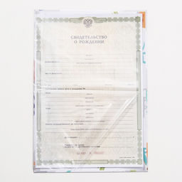 Папка для свидетельства о рождении, А5 «Динозаврики»