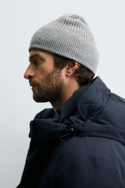 GORRO PUNTO MEZCLA LANA / Gris - Zara фото 2