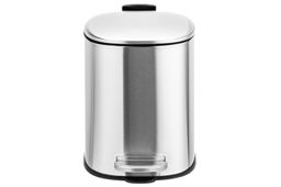 Контейнер для мусора 3 л 21,5*17*23,5 см с педалью + ведро, серебро - Elan gallery фото 3