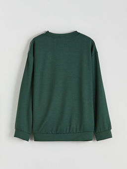 Bisiklet Yaka Erkek ?ocuk Sweatshirt