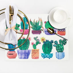 Салфетка на стол Кактусы 29*40 см