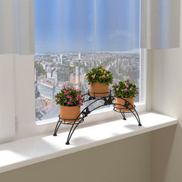 Подставка для цветов Арка-3 38*31*25 (бел.,медн.,серебр.,черн., коричн.) БШК арт. ПДЦ 70, ПДЦ 413