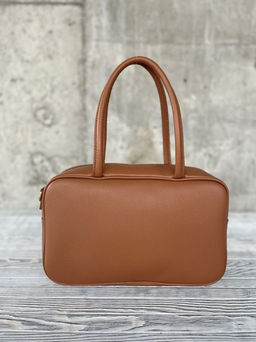 Женская кожаная сумка бочонок 1003 Браун