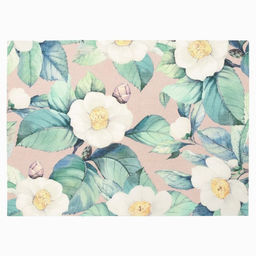 Салфетка на стол «Доляна. Камелия», ПВХ, 40×29 см