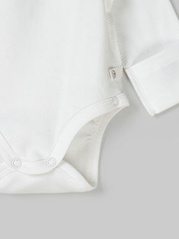 Комплект боди-кимоно с наружными швами Сливки/Крем-брюле 2 шт 0+ - Bungly фото 7