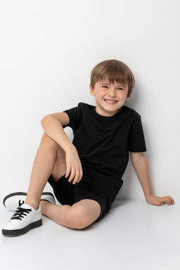 Шорты Crockid детские из хлопка черные фото 5
