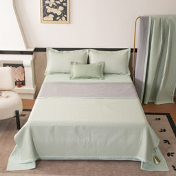 Комплект постельного белья Сатин Aurora Veil с Покрывалом AV005 Евро - Ситрейд фото 8