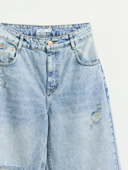 Джинсы wide leg с высокой посадкой / Zarina  фото 8