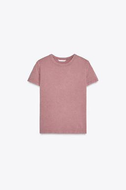 SHORT SLEEVE INTERLOCK T-SHIRT - Zara фото 5