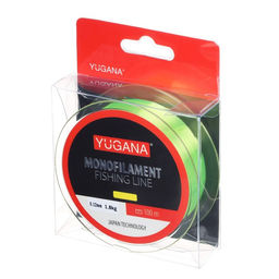 Леска монофильная YUGANA, диаметр 0.12 мм, тест 1.8 кг, 100 м, жёлтая  фото 3