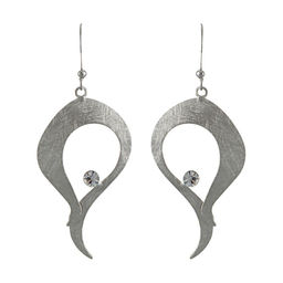 Серьги из белого металла под серебро - Модные истории фото 3