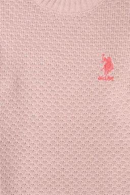 Пудровый свитер для девочки - U.s. polo assn фото 4