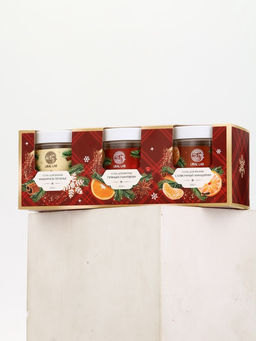 Соль для ванны, набор 3 шт х 200 г, имбирное печенье, глинвейн, мандарин, URAL LAB