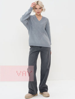 Джемпер женский 5232-41320. 0174 стальной