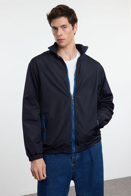 TRENDYOL MAN Lacivert Regular Fit Fermuarl? Ince Mevsimlik Ruzgarl?k&Yagmurluk Ceket Mont TMNAW25MO00040 - Trendyolmilla фото 2
