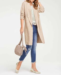 Замшевая сумка, песочная - Heine фото 5