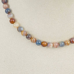 Колье из ботсванского Агата - Радуга самоцветов фото 2