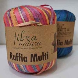 Цена за 3 мотков пряжи Raffia Multi