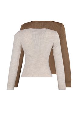 Kahverengi-Tas V Yaka Ikili Paket Triko Kazak - Trendyolmilla фото 2