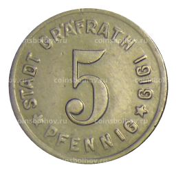 5 пфеннигов 1919 года Германия  Нотгельд Графрат