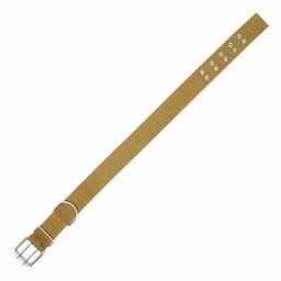 Ошейник брезентовый двухслойный, 84 х 4,5 см, песочный - Пижон фото 4