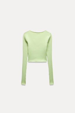 RIBBED CARDIGAN - Zara фото 5