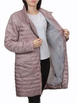 K-532 GRAY PINK Куртка демисезонная стеганая женская (70 гр. холлофайбер) - Fashion фото 7