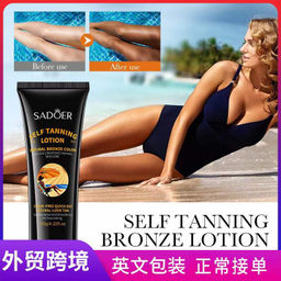 SADOER Увлажняющий лосьон-автозагар для тела, 120гр. - Bioaqua фото 2