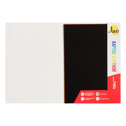 Лео Учись Картон цветной, мелованный LNSCC-04 200 г/м2 A4 21 х 29.7 см 10 л. 10 цв  фото 3