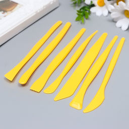 Инструменты для моделирования и придания формы набор 7 шт пластик - Арт узор фото 2