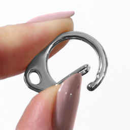 Карабин металлический «Круг», d=18 мм, 31×24 мм, 10 шт., цвет серебряный