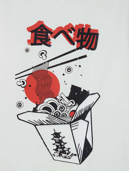 Футболка оверсайз Тофу с принтом 7+ - Bungly фото 3